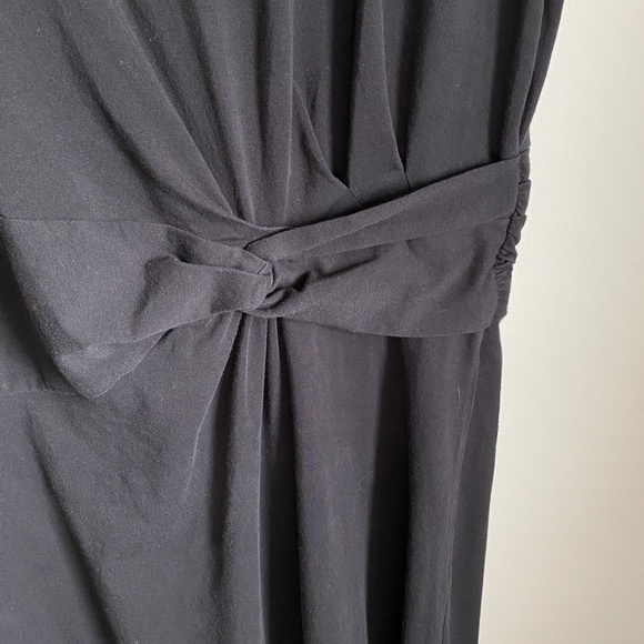 Lands' End Women's Black Sleeveless Knit Midi/Maxi Dress Size 1X (16W - 18W) - Picture 3 of 14